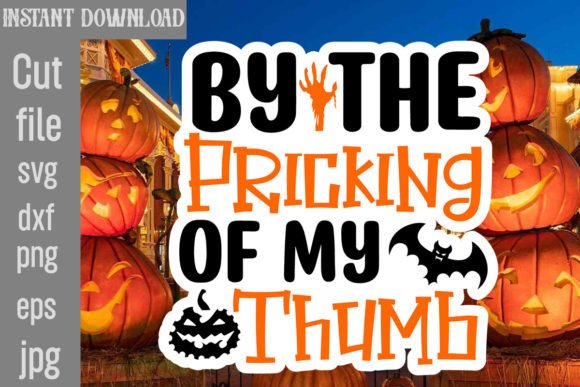 By the Pricking of My Thumb Sticker SVG