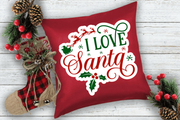 I Love Santa SVG Design: Graphics for Crafts & Local Business