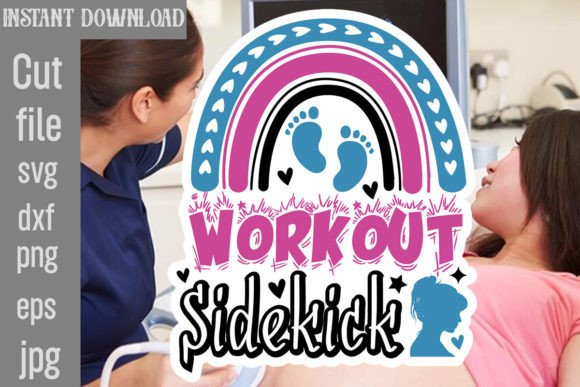 Workout Sidekick SVG Cut File for Graphics and Crafts